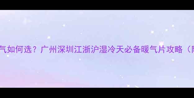 图片 南方家庭无暖气如何选？广州深圳江浙沪湿冷天必备暖气片攻略（附避坑指南）2