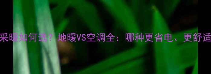 图片 南方家庭采暖如何选？地暖VS空调全：哪种更省电、更舒适、更耐用