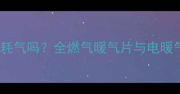 图片 南方装暖气片耗气吗？全燃气暖气片与电暖气片耗能对比1