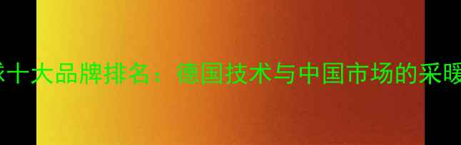 图片 博世壁挂炉全球十大品牌排名：德国技术与中国市场的采暖设备选购指南2
