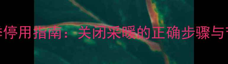 图片 博世壁挂炉冬季停用指南：关闭采暖的正确步骤与节能维护全攻略