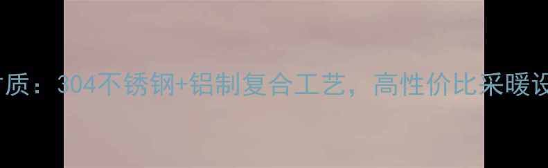 图片 博世暖气片材质：304不锈钢+铝制复合工艺，高性价比采暖设备选购指南2