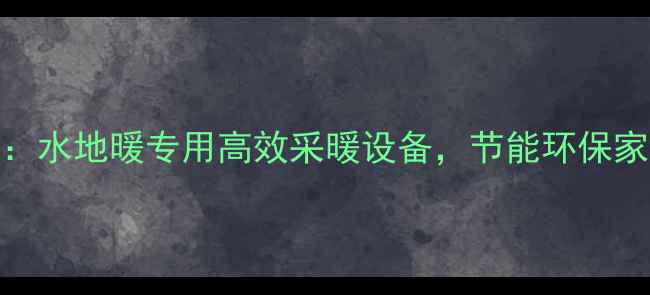 图片 卡菲特L1PB20C壁挂炉：水地暖专用高效采暖设备，节能环保家庭供暖系统解决方案1