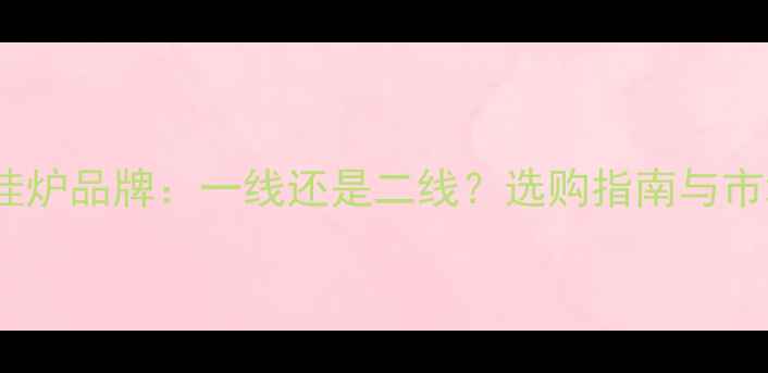 卡菲特壁挂炉品牌一线还是二线选购指南与市场口碑全