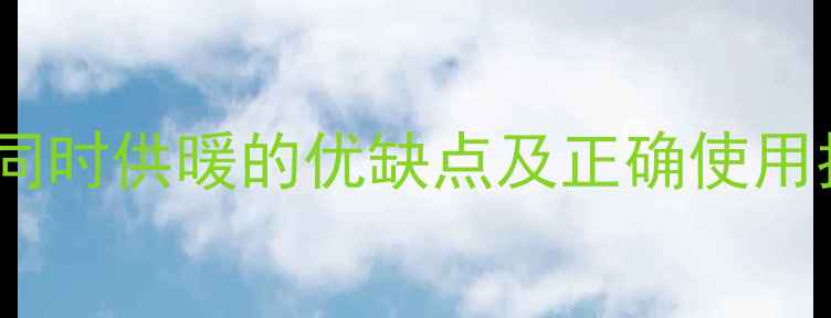 图片 双壁挂炉同时供暖的优缺点及正确使用指南🔥💡2