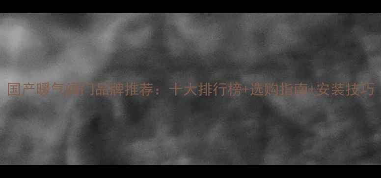 国产暖气阀门品牌推荐十大排行榜选购指南安装技巧