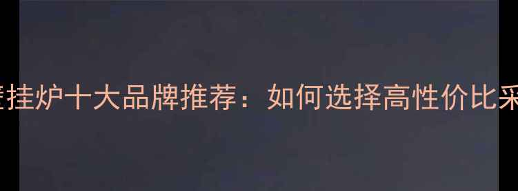 国产燃气壁挂炉十大品牌推荐如何选择高性价比采暖设备