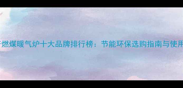 图片 国产燃煤暖气炉十大品牌排行榜：节能环保选购指南与使用全1