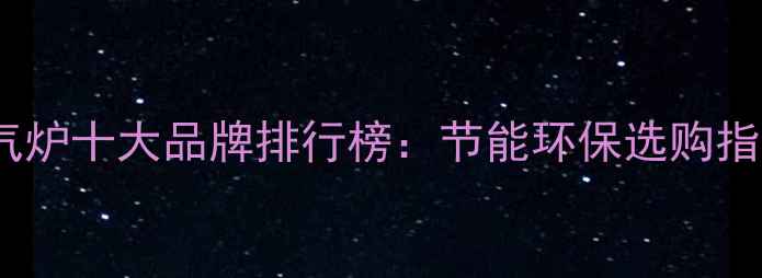 国产燃煤暖气炉十大品牌排行榜节能环保选购指南与使用全