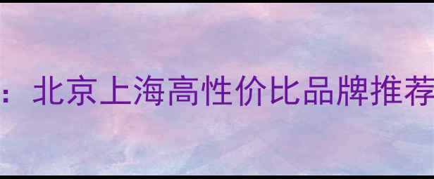 国内壁挂炉选购指南北京上海高性价比品牌推荐附节能环保对比