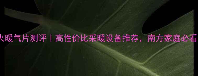 图片 圣火暖气片测评｜高性价比采暖设备推荐，南方家庭必看！2