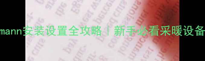 图片 地暖Viessmann安装设置全攻略｜新手必看采暖设备操作指南2