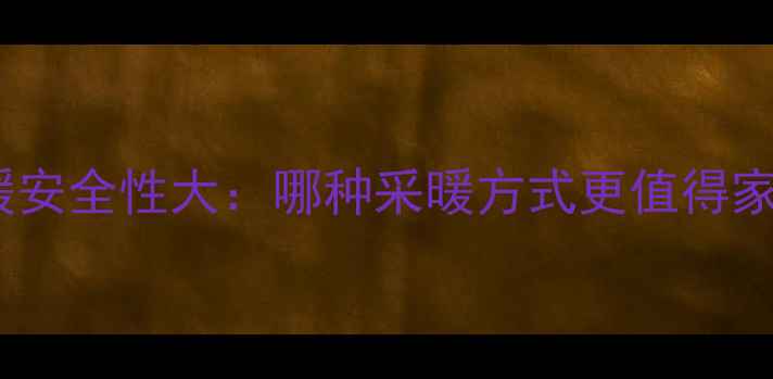 图片 地暖与挂暖安全性大：哪种采暖方式更值得家庭选择？1