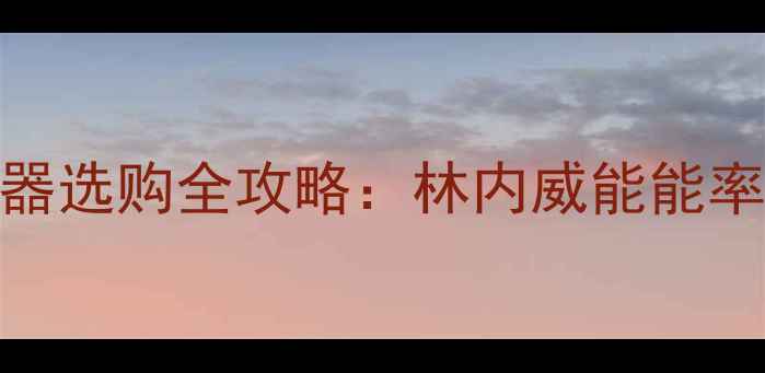 图片 地暖专用燃气热水器选购全攻略：林内威能能率对比+5大避坑指南