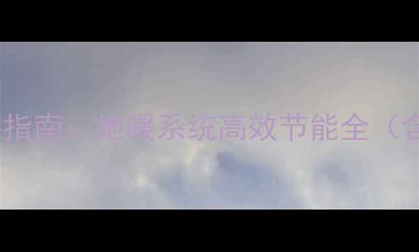 图片 地暖两出两回分水器安装指南：地暖系统高效节能全（含布局图解与选型攻略）2