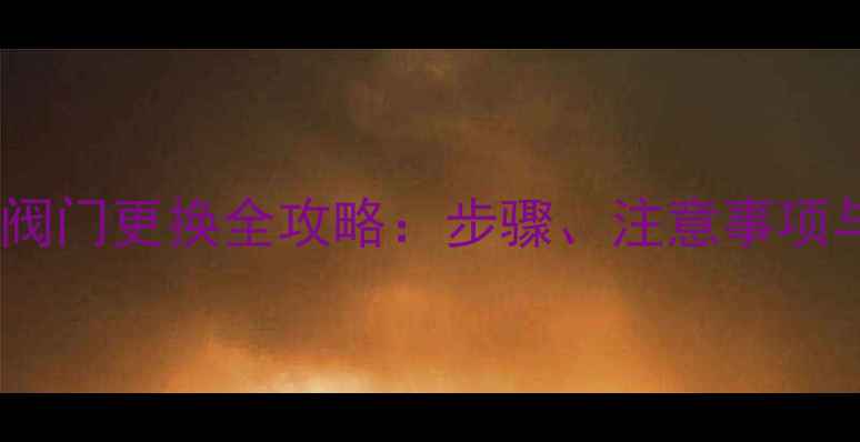 地暖分水器阀门更换全攻略步骤注意事项与常见问题