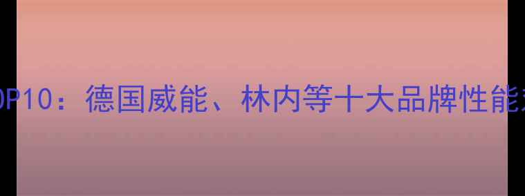 图片 地暖品牌推荐TOP10：德国威能、林内等十大品牌性能对比与选购指南