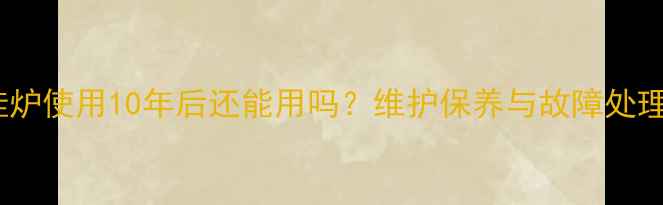 图片 地暖壁挂炉使用10年后还能用吗？维护保养与故障处理全指南2