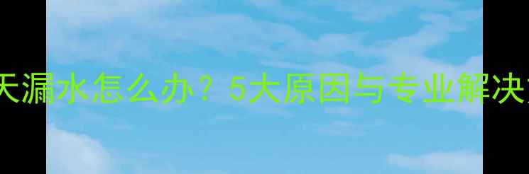 图片 地暖夏天漏水怎么办？5大原因与专业解决方案全2
