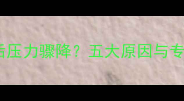 图片 地暖截门关闭后压力骤降？五大原因与专业维修方案全1