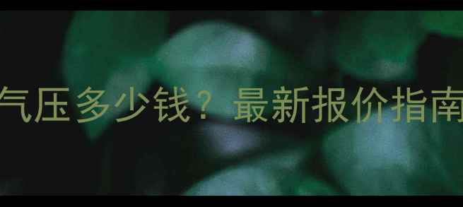 图片 地暖打压气压多少钱？最新报价指南+全流程1