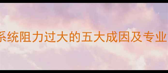 图片 地暖暖气系统阻力过大的五大成因及专业解决方案2