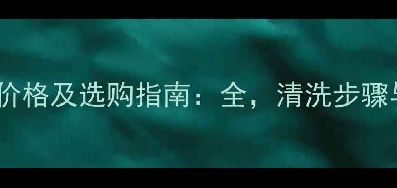 图片 地暖清洗机价格及选购指南：全，清洗步骤与省钱技巧1