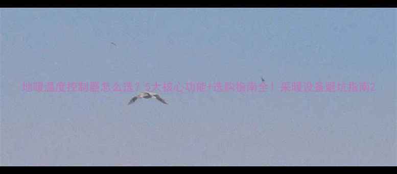 地暖温度控制器怎么选5大核心功能选购指南全采暖设备避坑指南