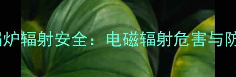 地暖电锅炉辐射安全电磁辐射危害与防护指南