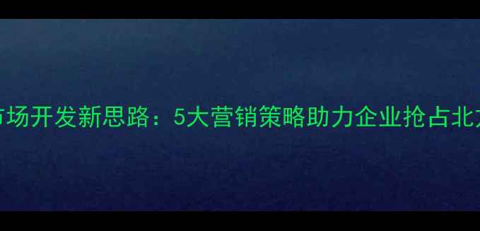 图片 地暖设备市场开发新思路：5大营销策略助力企业抢占北方采暖蓝海