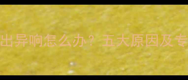 图片 地暖运行时发出异响怎么办？五大原因及专业解决方案全