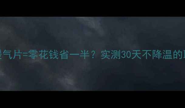 图片 地源热泵+暖气片=零花钱省一半？实测30天不降温的取暖黑科技2