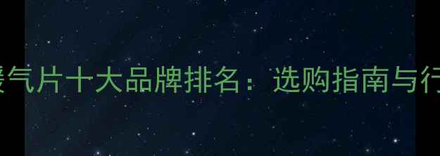 图片 壁挂式水暖气片十大品牌排名：选购指南与行业趋势全1