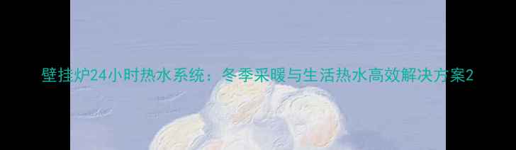 图片 壁挂炉24小时热水系统：冬季采暖与生活热水高效解决方案2