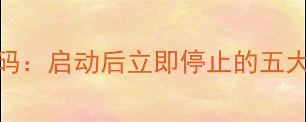 图片 壁挂炉E2故障代码：启动后立即停止的五大原因与修复指南