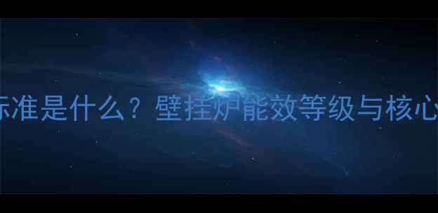 图片 壁挂炉R标准是什么？壁挂炉能效等级与核心技术参数