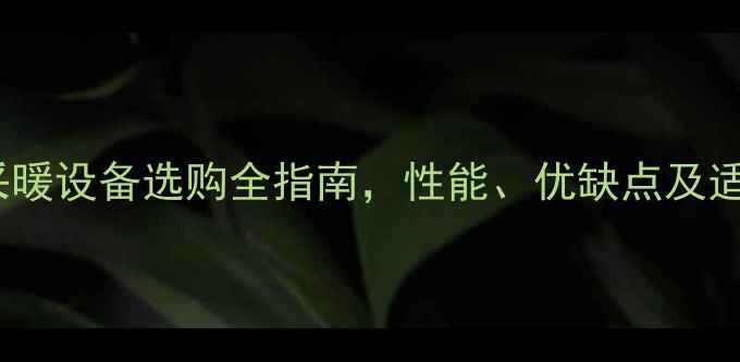 图片 壁挂炉VS碳炉：采暖设备选购全指南，性能、优缺点及适用场景对比分析1