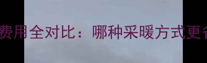 壁挂炉与市政供暖费用全对比哪种采暖方式更省钱附安装指南