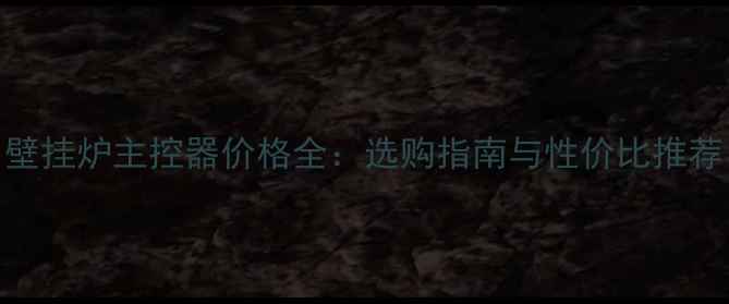 壁挂炉主控器价格全选购指南与性价比推荐