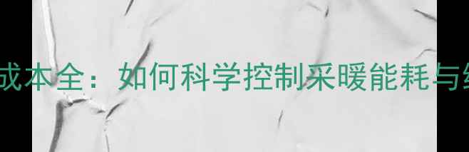 图片 壁挂炉使用成本全：如何科学控制采暖能耗与维护费用？1