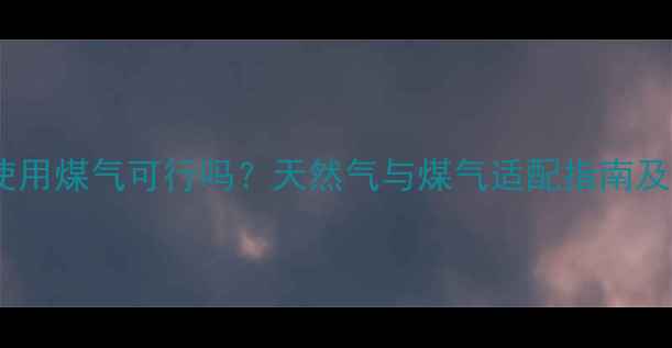 图片 壁挂炉使用煤气可行吗？天然气与煤气适配指南及使用全2