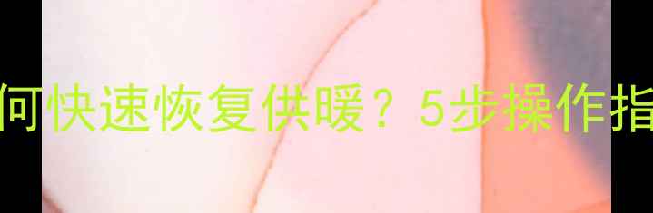 图片 壁挂炉停气后如何快速恢复供暖？5步操作指南+常见问题全2