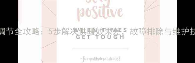 图片 壁挂炉分水器调节全攻略：5步解决供暖效果差，故障排除与维护技巧（附图解）