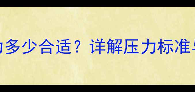壁挂炉压力多少合适详解压力标准与维护指南