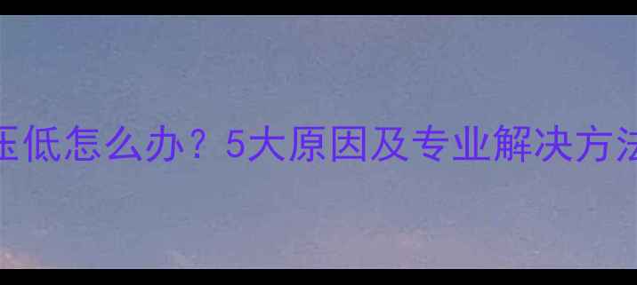 壁挂炉压力表水压低怎么办5大原因及专业解决方法附操作指南