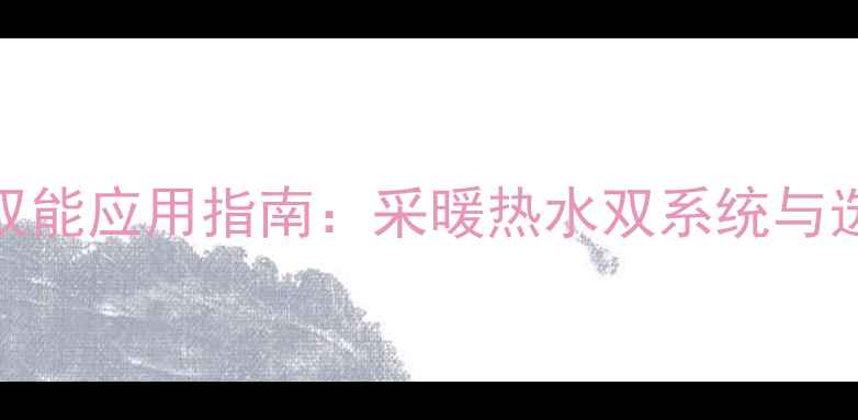 壁挂炉双能应用指南采暖热水双系统与选购攻略