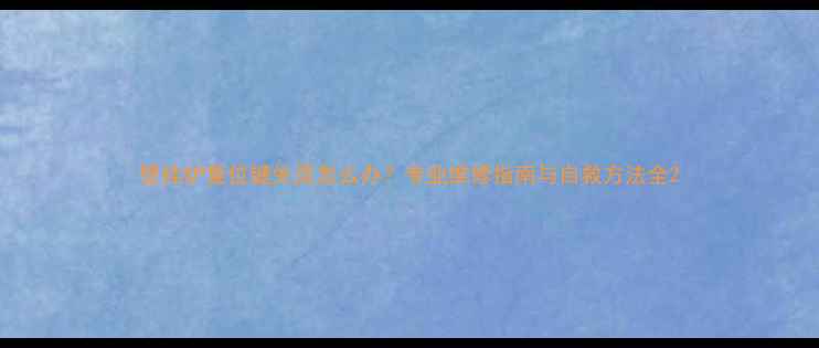 壁挂炉复位键失灵怎么办专业维修指南与自救方法全