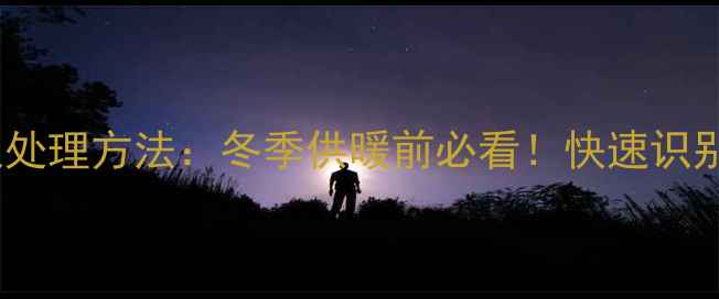 壁挂炉常见故障代码及处理方法冬季供暖前必看快速识别故障避免供暖中断