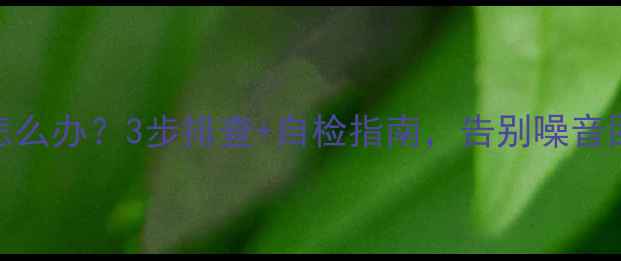 图片 壁挂炉循环泵异响怎么办？3步排查+自检指南，告别噪音困扰（附维修视频）