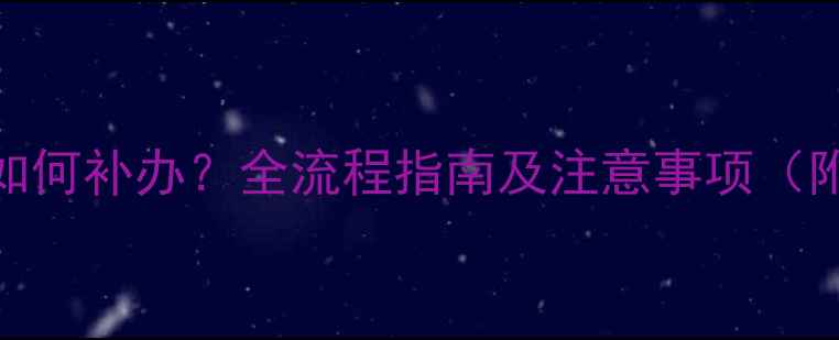 图片 壁挂炉手续丢失如何补办？全流程指南及注意事项（附办理材料清单）